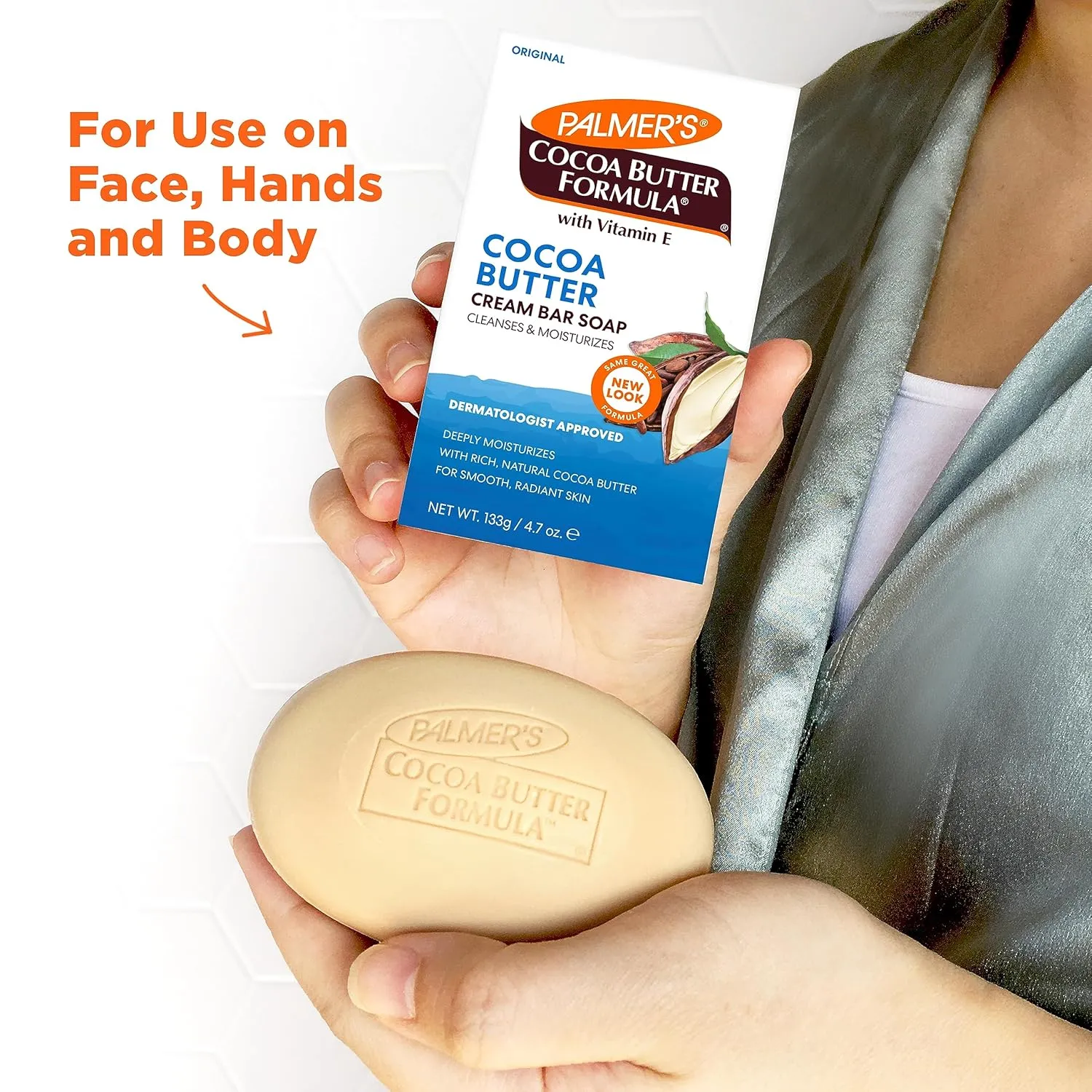 Palmer’s Cocoa Butter Formula with Vitamin E Daily Skin Therapy Formula Cream Soap, 3.5 Ounces (Pack of 12)