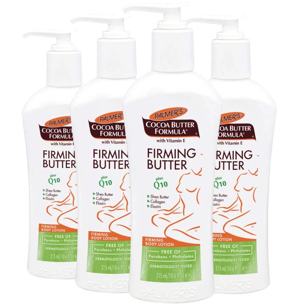 Palmer's Cocoa Butter Formula with Vitamin E   Q10 Firming Butter Body Lotion, 10.6 Ounces (Pack of 4)