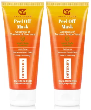 Peel Off Mask | Instant Glow & Deep Cleansing Skin, Prevent Acne & Pimples, Dead Cell Removal, Easy To Peel Face Mask | Pack of 2, 80 g each (Buy 2 Quantity Get 1 Quantity Free)