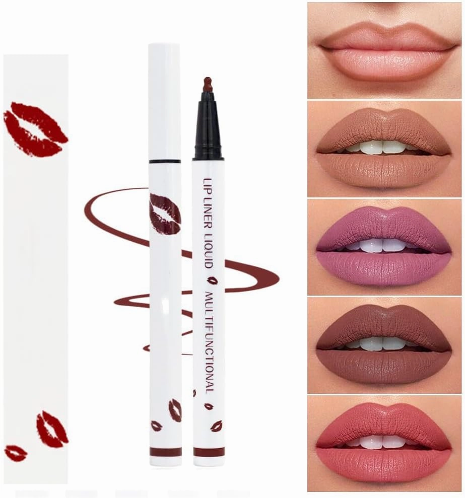 Peshoriadam Lip Liner, Peshoriadm Liquid Lip Liner, Peshoriadam Longwear Liquid Lip Liner, Matte Liquid Lip Liner, 2-in-1 Waterproof Liquid Lipstick, Lip Liner Liquid-10#