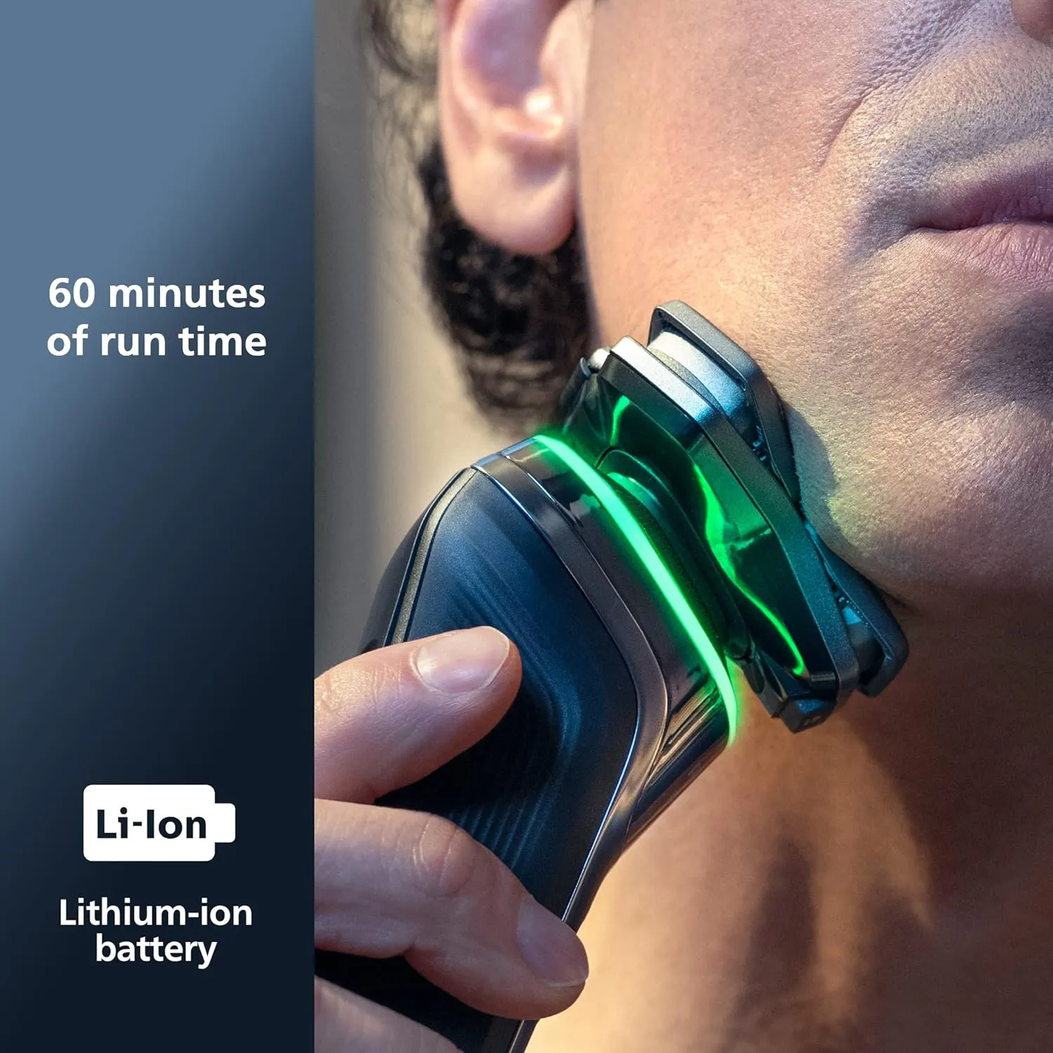 Philips Norelco Shaver Series 9000, Wet and Dry Electric Shaver, with Lift & Cut Shaving System and SenseIQ Technology, Pop-up Trimmer, Cleaning Pod and Travel Case, Chrome Silver, Model S9985/84