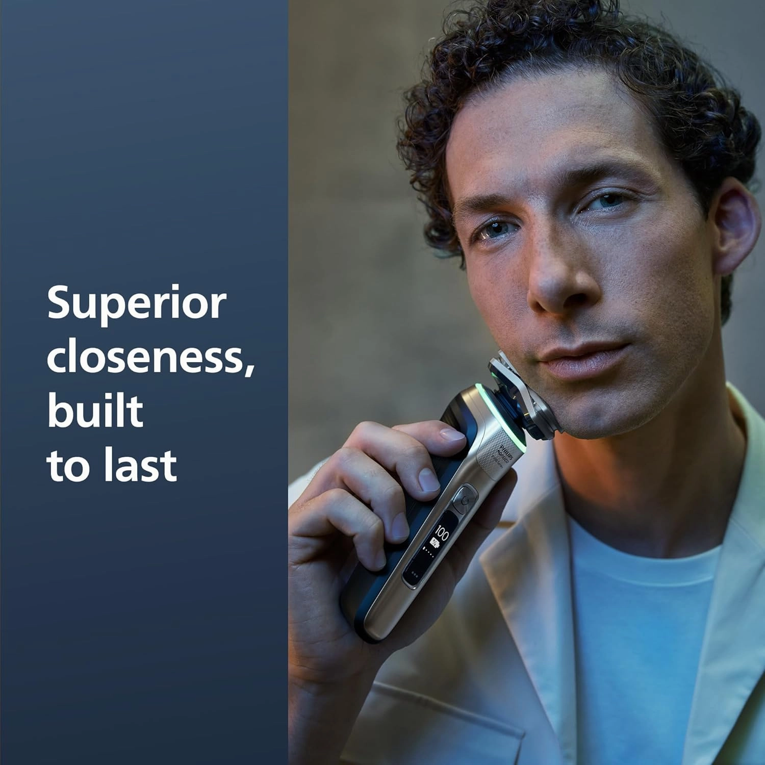 Philips Norelco Shaver Series 9000 Space Grade Edition, Wet & Dry Electric Shaver, with Lift & Cut Shaving System, Pop-up Trimmer, Cleaning Pod & 3 Cartridges, Charge Stand & Travel Case, S9979/92
