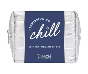 Pinch Provisions Winter Wellness Kit, 8 Skin Care Accessories & Essentials, Self-Care & Spa Gift with Reusable Eye Gels, Silicone Lip Scrubber, Metal Gua Sha, Moisturizing Socks & More