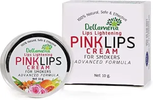 Pink Lips Cream Dark Lip Treatment for Smokers & Non Smokers Repairs Dull Dry Cracked Lips Reduces Pigmentation Lightens Dark Lips & Restores Natural Pinkness Unisex Formula