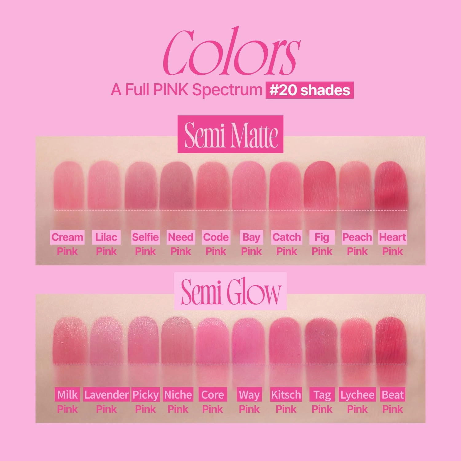 Pink Obsession Stay-Fit Lip Tint | G02 Lavender Pink | Weightless & Layerable Tint for Smudge-proof, Long-lasting Wear | Soft Blur Finish or Vibrant Flush | 3.8g