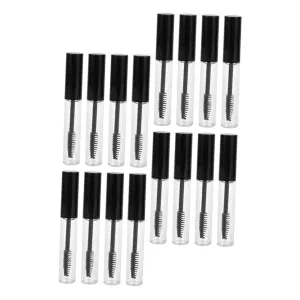 Plastic Eyelash Mascara Tubes 16pcs Set with Eyelash Easy to Fill Leakproof