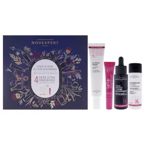 Plumping and Anti-Aging Set for Women - 4 Pc 1.6oz Micellar Water with Hyaluronic, 1oz Hyaluronic Acid Booster Serum, 1.35oz The Repulp Cream, 0.27oz Plumping Lip Care