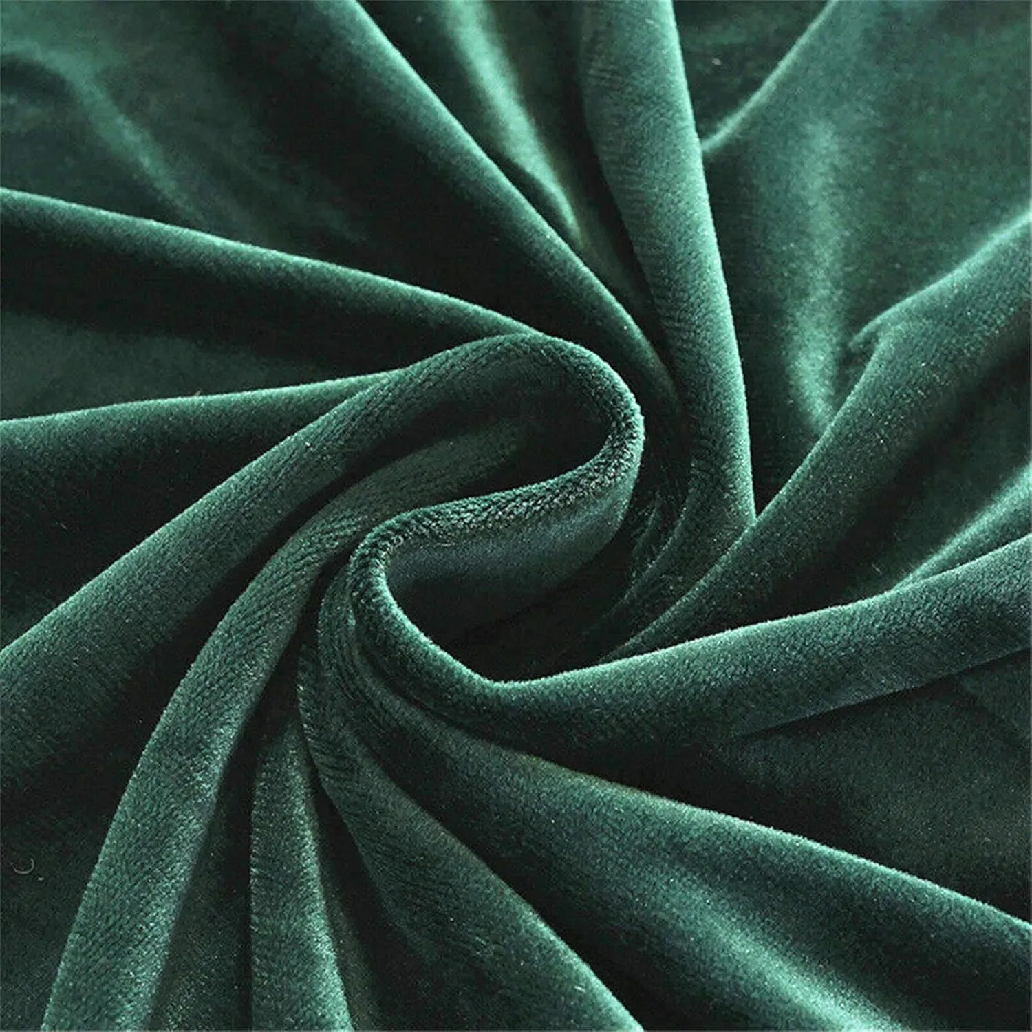 Plush Sofa Cover for 3 Cushion Couch, Velvet Couch Cover Stretch Recliner Chair Cover Furniture Sofa Loveseat Cover Protector (Dark Green) (1 seat 160×200cm)