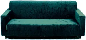 Plush Sofa Cover for 3 Cushion Couch, Velvet Couch Cover Stretch Recliner Chair Cover Furniture Sofa Loveseat Cover Protector (Dark Green) (1 seat 160×200cm)
