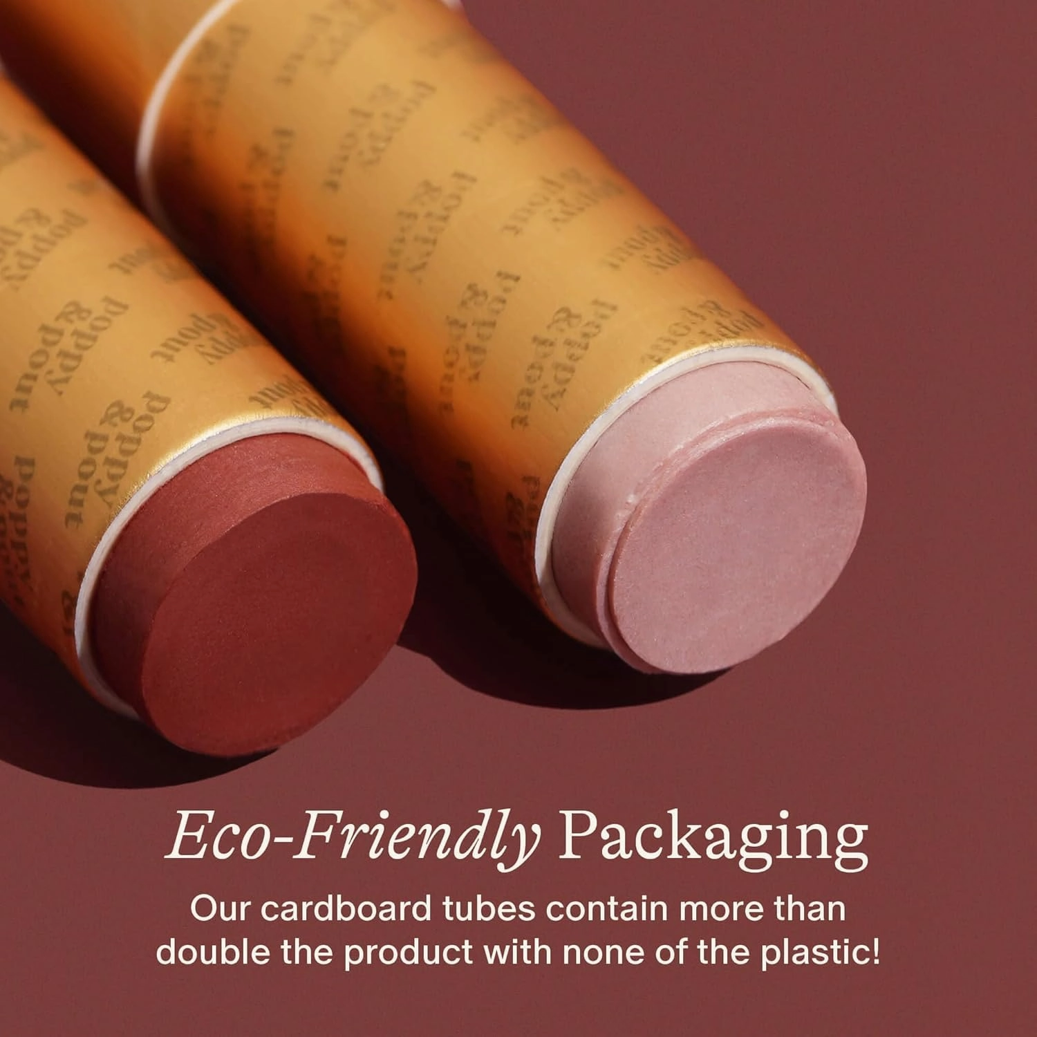 Poppy & Pout All Natural Lip Tints, Sustainable Cardboard Tubes, Hand-filled, Beeswax, Vitamin E, Coconut Oil, Cruelty Free (Dark & Dreamy Trio)