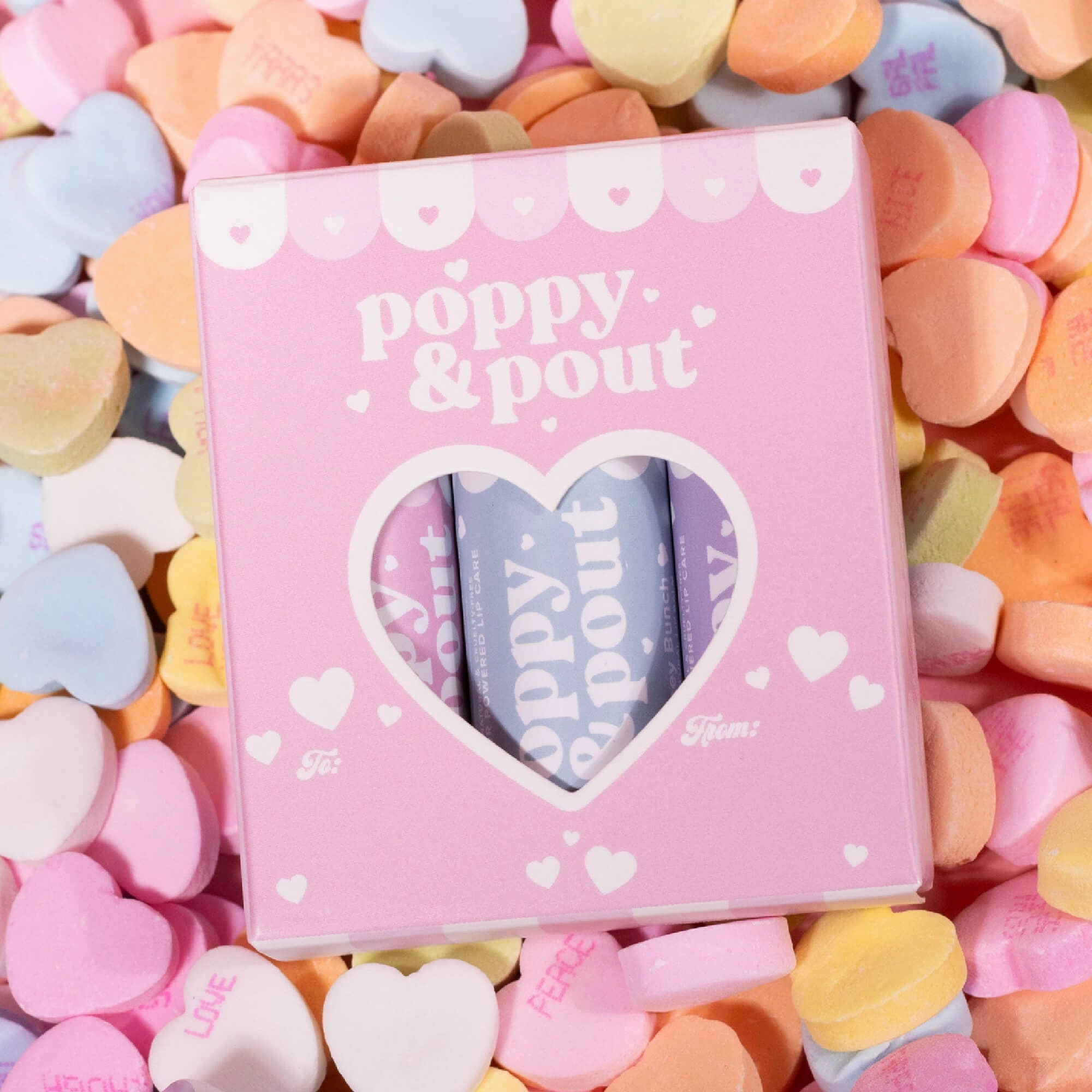 Poppy & Pout Trio Lip Balm Gift Set