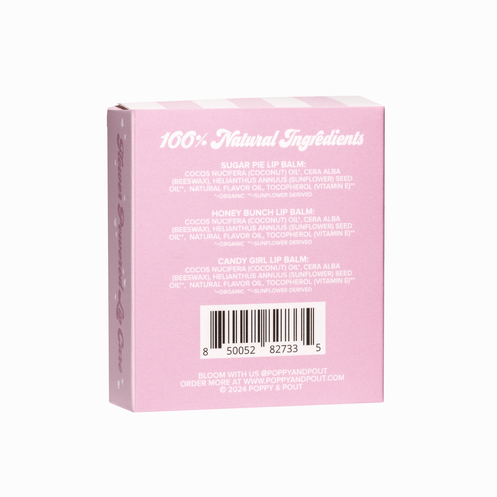 Poppy & Pout Trio Lip Balm Gift Set