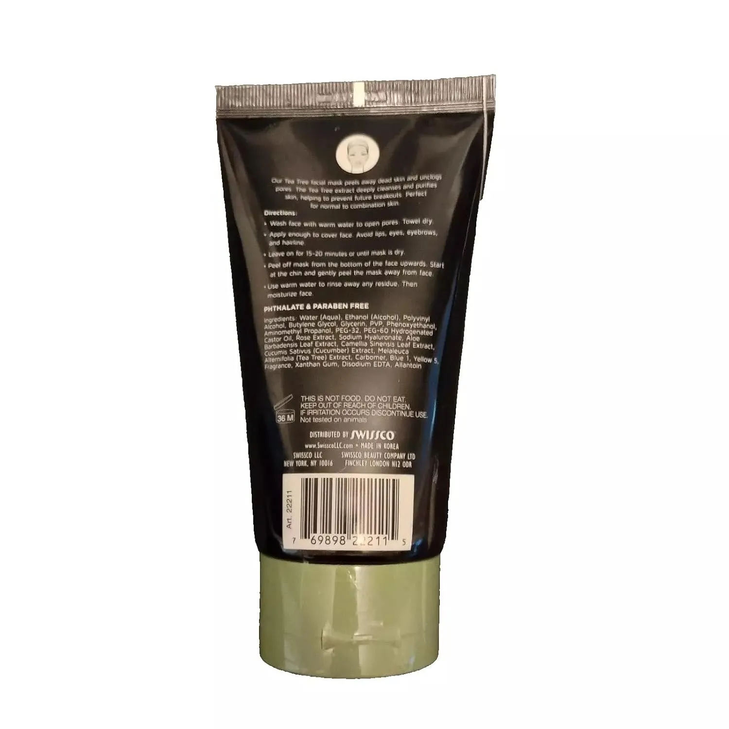 Precision Beauty Tea Tree Peel-off Face Mask, 5.7 oz