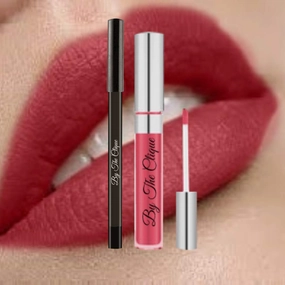 Premium Matte Lip Kit | Glamorous Pink Lipstick and Liner Set | Glam Sam