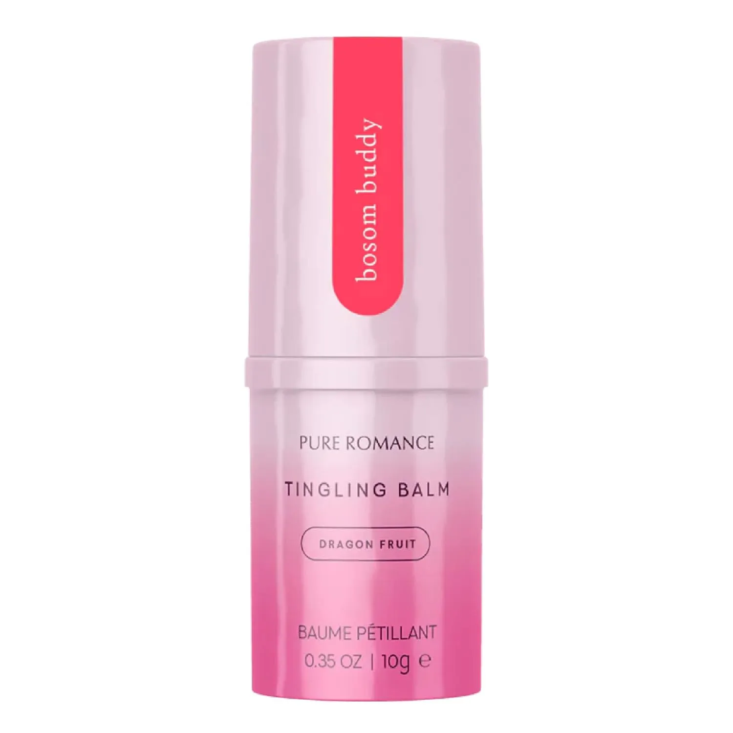 Pure Romance Bosom Buddy Tingling Flavored Lip & Nipple Balm, Dragon Fruit, .35 oz