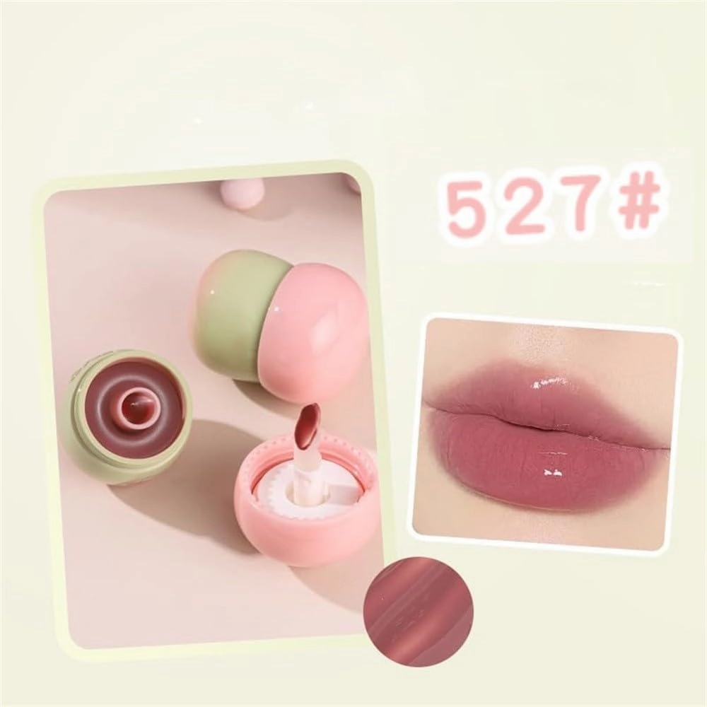 QUROXO Blurring Pudding Pot Lip, Free Blurring Pudding Pot Lip, Smooth Lip Gloss for Nourished, Non-Sticky Glossy Tinted Lip Balm (4pcs)