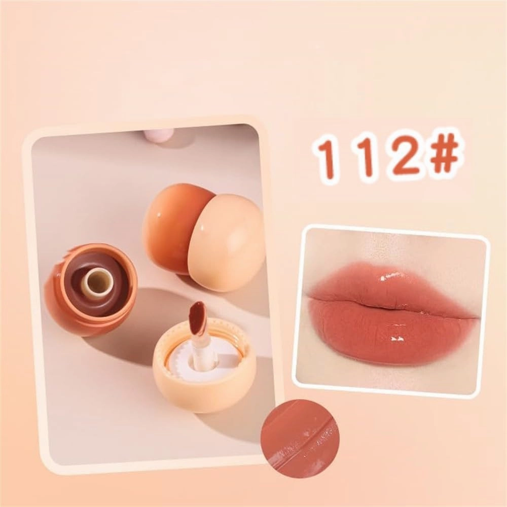 QUROXO Blurring Pudding Pot Lip, Free Blurring Pudding Pot Lip, Smooth Lip Gloss for Nourished, Non-Sticky Glossy Tinted Lip Balm (4pcs)