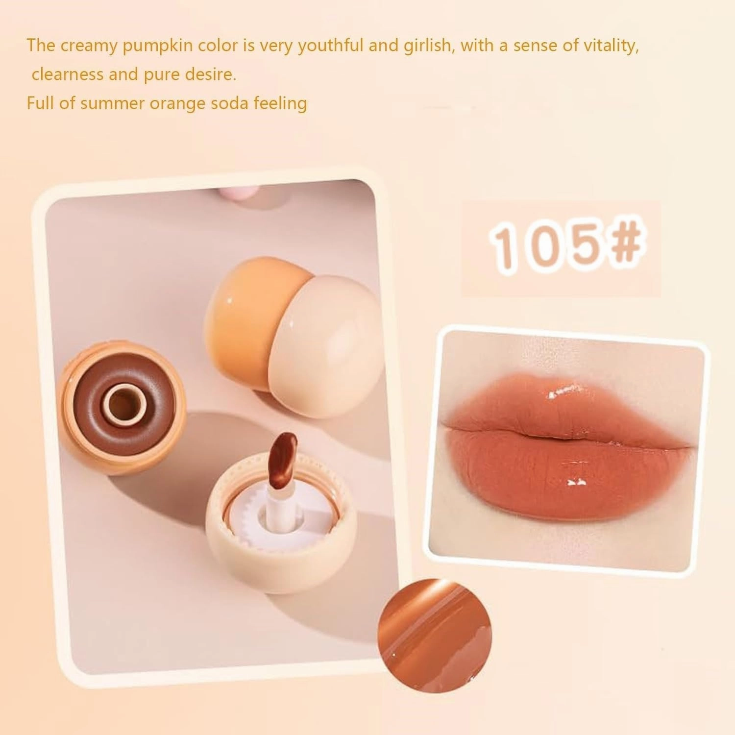 QUROXO Blurring Pudding Pot Lip, Free Blurring Pudding Pot Lip, Smooth Lip Gloss for Nourished, Non-Sticky Glossy Tinted Lip Balm (4pcs)