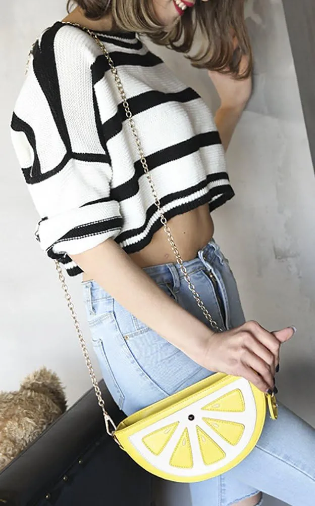 QZUnique Food Shape Cross Body Bag PU Cartoon Purse Ice Cream Sholuder Bag Handbag with Removable Chain