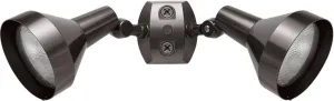 RAB Lighting H2A Bell Shaped Dual Floodlight Kit, PAR38 Type, Aluminum, 300W Power, Bronze Color, Multicolor