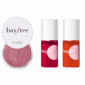 Radiant Finish, Hydrating, Creamy, Lightweight & Blendable Mulit Glow Balm & Long Lasting Waterproof Lip Tint Stain Set