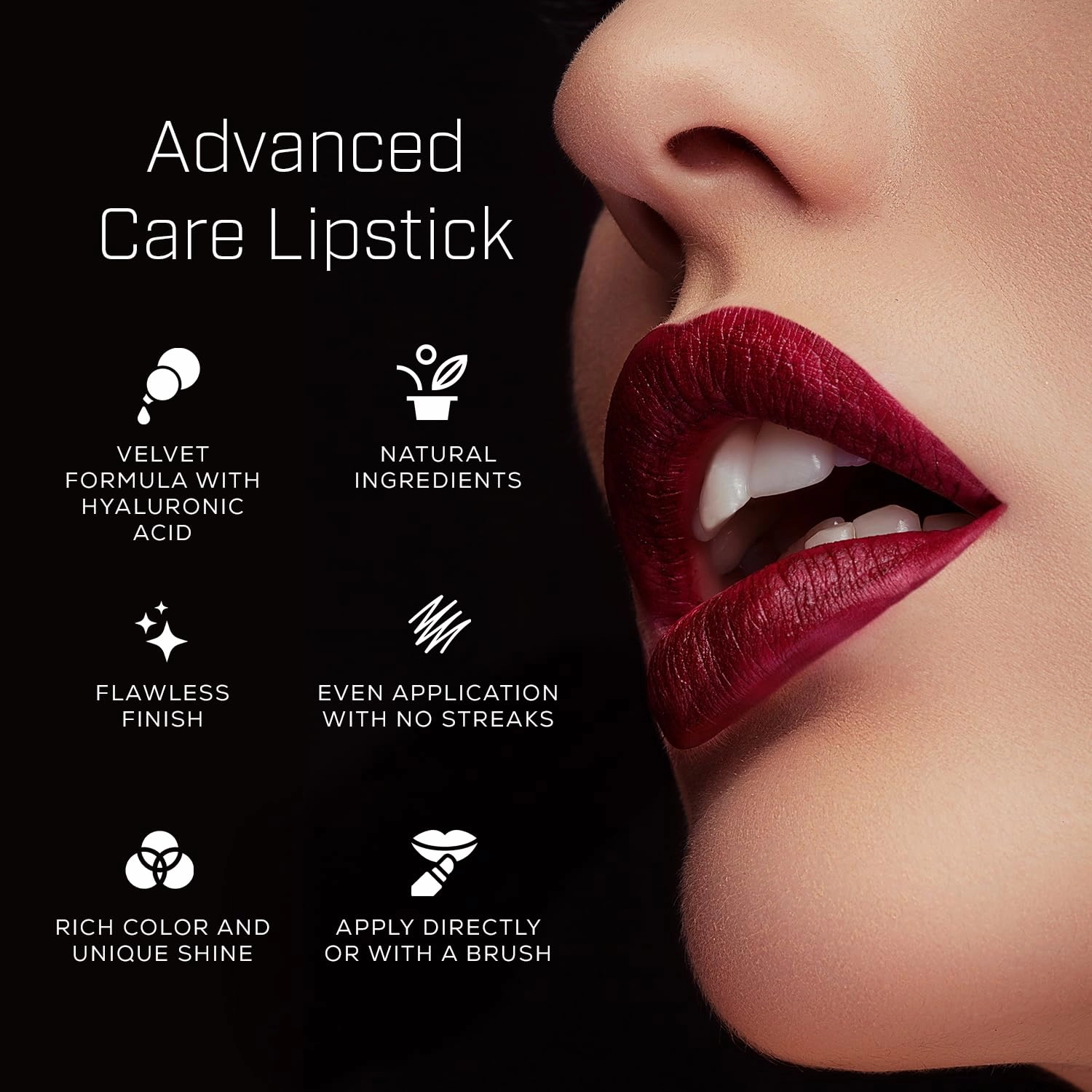 Radiant Professional Advanced Care Lipstick - Ultra Nourishing, Moisturizing Long Lasting Matte Lipstick With Vitamin E- UVA UVB Filters - VELVET (10 TUFFY – PINKISH MAUVE)