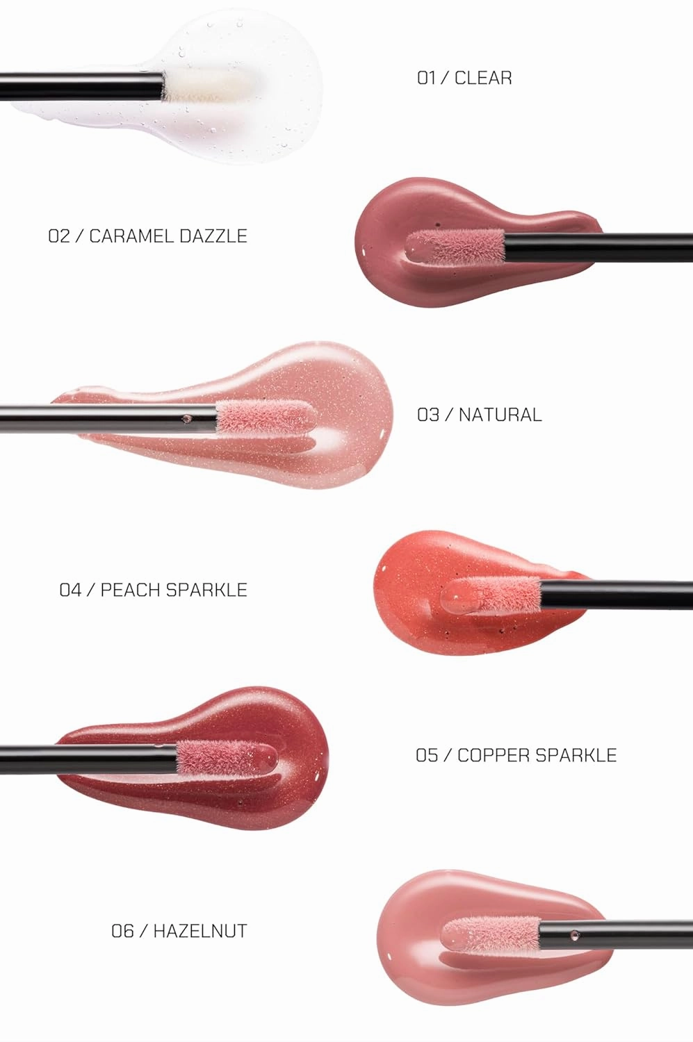 Radiant Professional Lip Glaze (15 Shades) - Ultra-Glossy, Moisturizing & Long-Lasting Hydration - High Shine Finish - Vegan Lip Glaze for Soft, Nourished Lips - Non-Sticky - (01 - CLEAR)