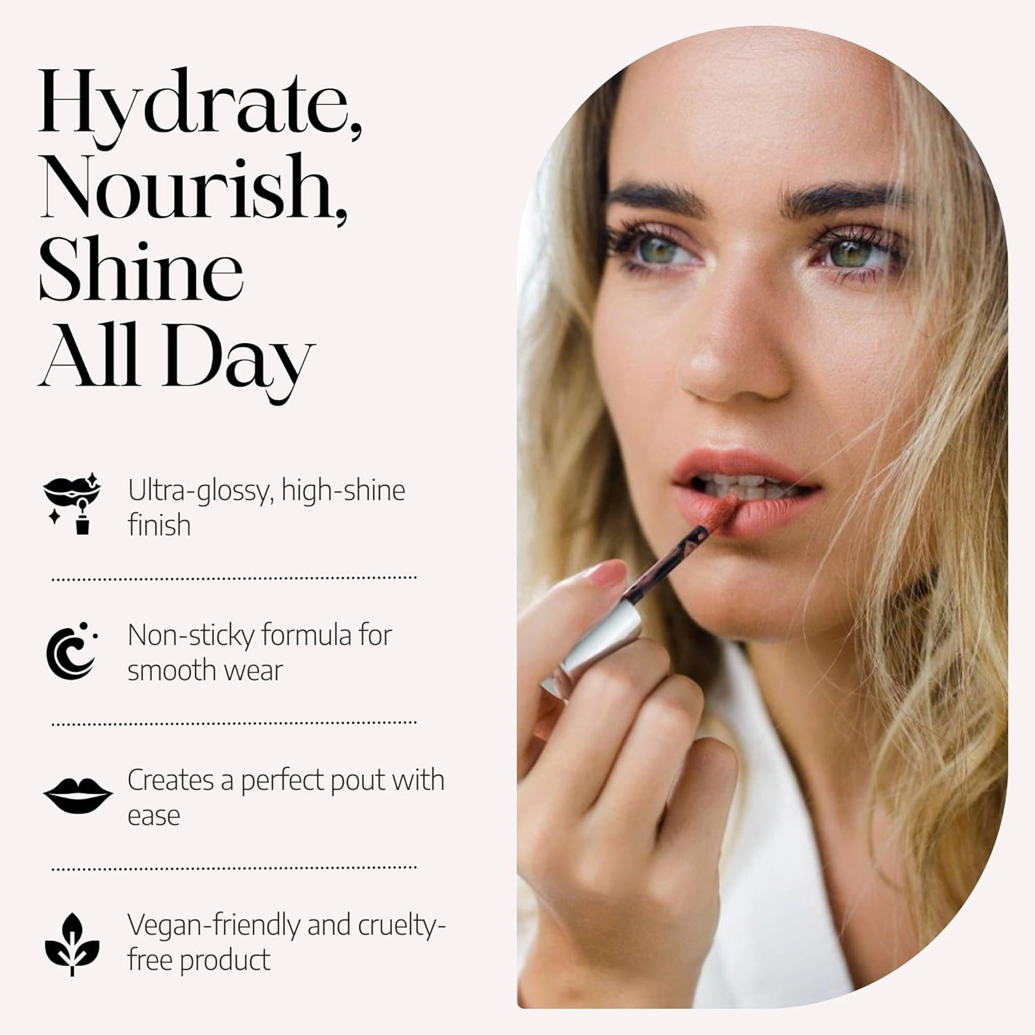 Radiant Professional Lip Glaze (15 Shades) - Ultra-Glossy, Moisturizing & Long-Lasting Hydration - High Shine Finish - Vegan Lip Glaze for Soft, Nourished Lips - Non-Sticky - (01 - CLEAR)