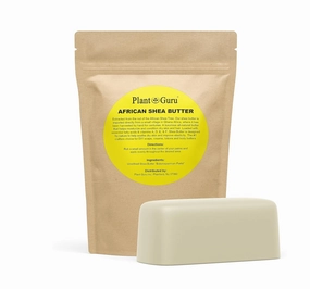 Raw African Shea Butter 1 lb. Bar 100% Pure Natural Unrefined IVORY - Imported From Ghana - Ideal Moisturizer For Dry Skin, Body, Face And Hair Growth. Great For DIY Soap and Lip Balm Making.