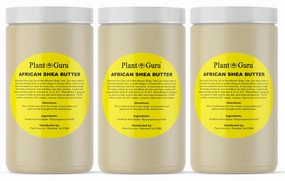 Raw African Shea Butter 32 oz (3 Pack) Bulk 100% Pure Natural Unrefined IVORY - Ideal Moisturizer For Dry Skin, Body, Face And Hair Growth. Great For DIY Soap and Lip balm Making.