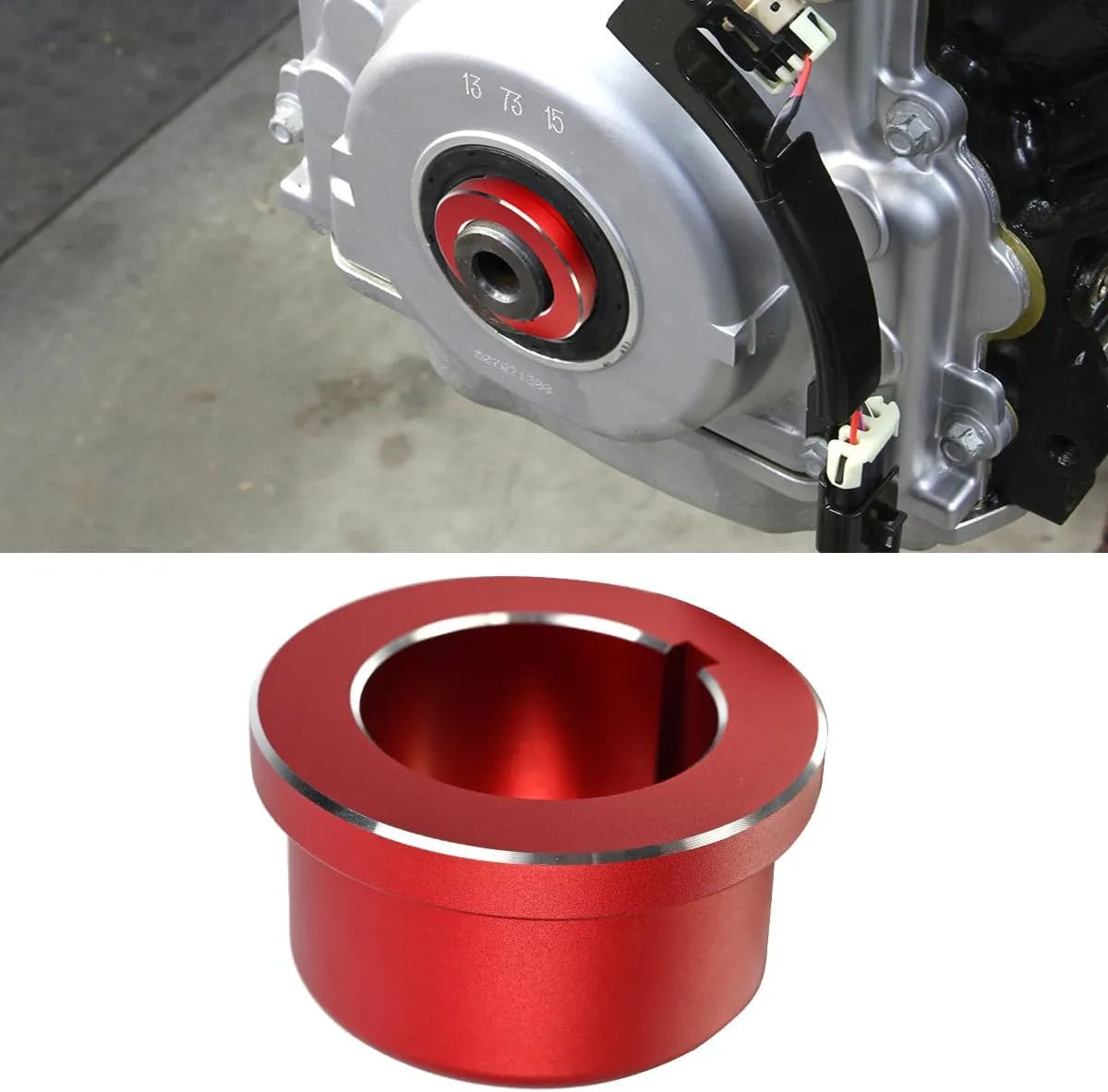 Red LS Timing Cover Alignment Tool,Billet Aluminum Front Seal Installer Seal Kit Oil Pan Cover for LS Series Engines Ls1 Ls2 Ls3 Ls6 Ls Lq4 Lq9 4.8 5.3 5.7 6.0 6.2