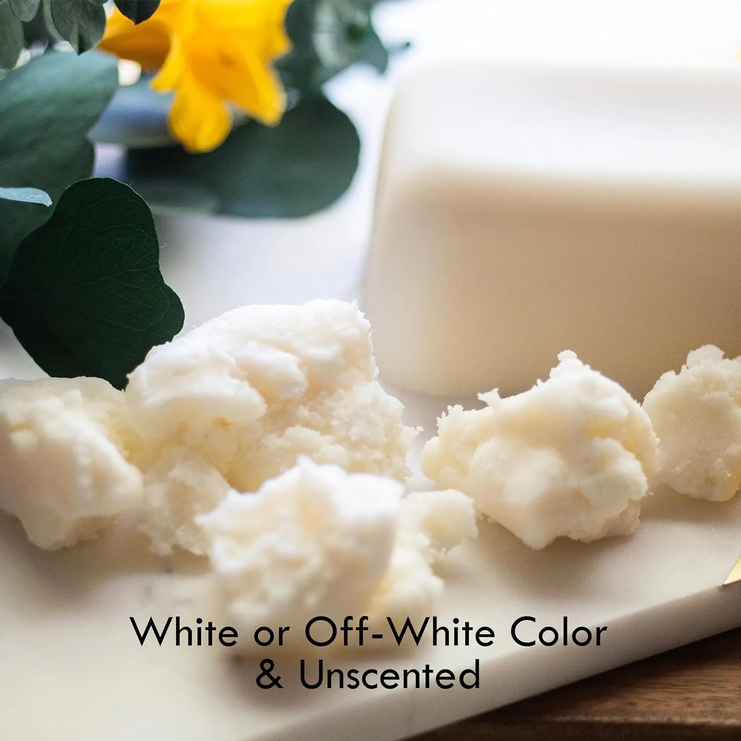 Refined Shea Butter Unscented - 100% Pure African Shea Butter for Hair & Dry Skin - Soap Base - Face & Body Moisturizer, for DIY Whipped Body Butter & Lip Balm 8 oz Jar