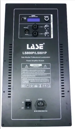 Replacement Power Amplifier Module for Yorkville LS801P, LS800P SUB Woofer w/DSP.