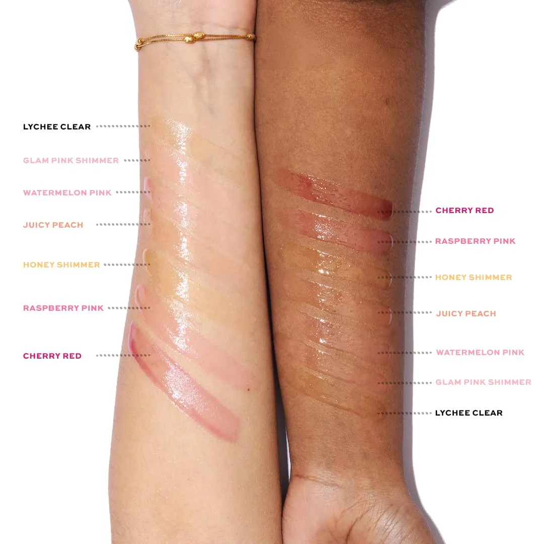 Revolution, Pout Lip Oil, Nourishing Tinted Lip Oil, High Shine, Non-Sticky Finish, Vegan & Cruelty-Free, Honey Shimmer, 0.13 oz (Pack of 2)