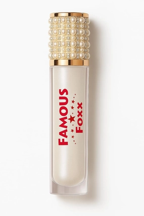 Rich Foxx Lip Gloss – Icy Pearl Clear Shimmer Gloss with Hydrating Finish – Vegan, Cruelty-Free Luxury Lip Gloss for Women (6.5mL)