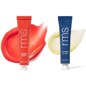 RMS Beauty Liplights Cream Lip Gloss (Babbette) Lipnight Overnight Lip Mask