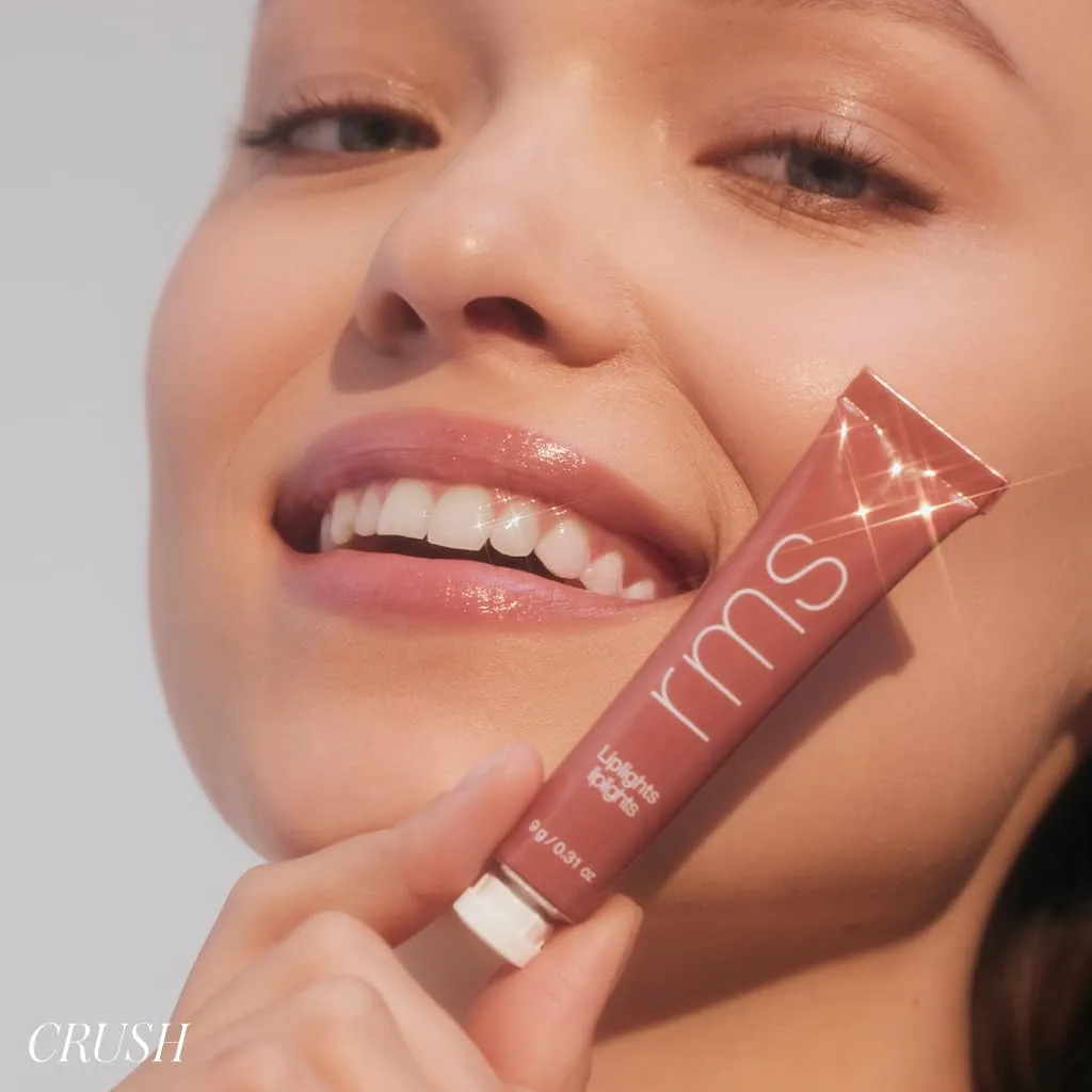 RMS Beauty Liplights Cream Lip Gloss - Lip Plumper, Lip Balm & Lip Gloss with Jojoba Oil, Hydrating Lip Tint & Lip Plumper Gloss, Tinted Lip Gloss