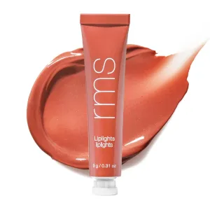 RMS Beauty Liplights Cream Lip Gloss - Lip Plumper, Lip Balm & Lip Gloss with Jojoba Oil, Hydrating Lip Tint & Lip Plumper Gloss, Tinted Lip Gloss