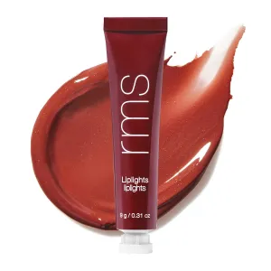 RMS Beauty Liplights Cream Lip Gloss - Lip Plumper, Lip Balm & Lip Gloss with Jojoba Oil, Hydrating Lip Tint & Lip Plumper Gloss, Tinted Lip Gloss