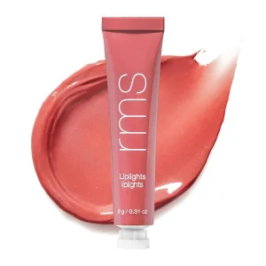 RMS Beauty Liplights Cream Lip Gloss - Lip Plumper, Lip Balm & Lip Gloss with Jojoba Oil, Hydrating Lip Tint & Lip Plumper Gloss, Tinted Lip Gloss