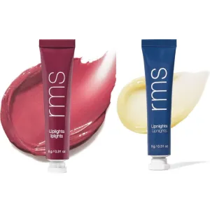 RMS Beauty Liplights Cream Lip Gloss (Rhythm) and RMS Beauty Lipnight Overnight Lip Mask