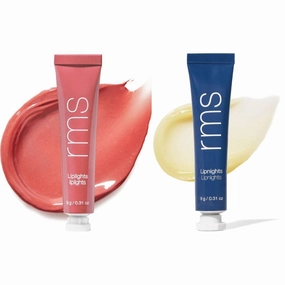 RMS Beauty Liplights Cream Lip Gloss (Crush) Lipnight Overnight Lip Mask