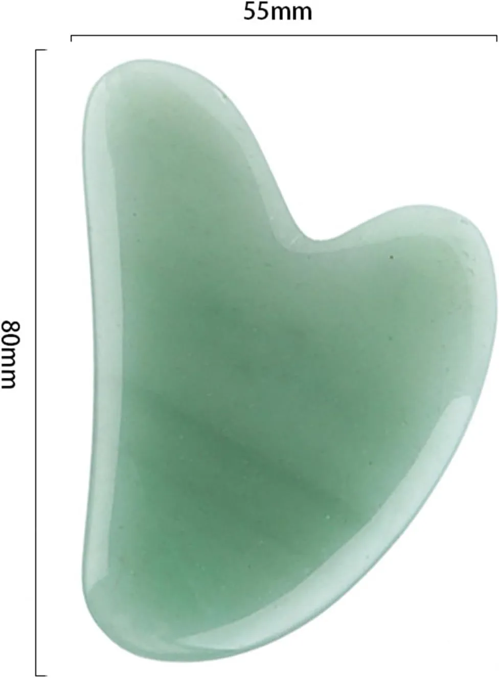 Rose Quartz Jade Guasha Board Roller Stone Scraper Tools Face Neck Back Body Pressure Therapy(Type a)