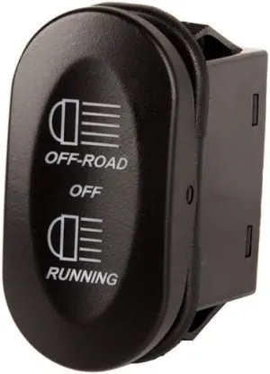 Rugged Ridge Rocker Switch | Thermoplastic Olefin (TPO), Black | 17235.11 | Fits zNONE