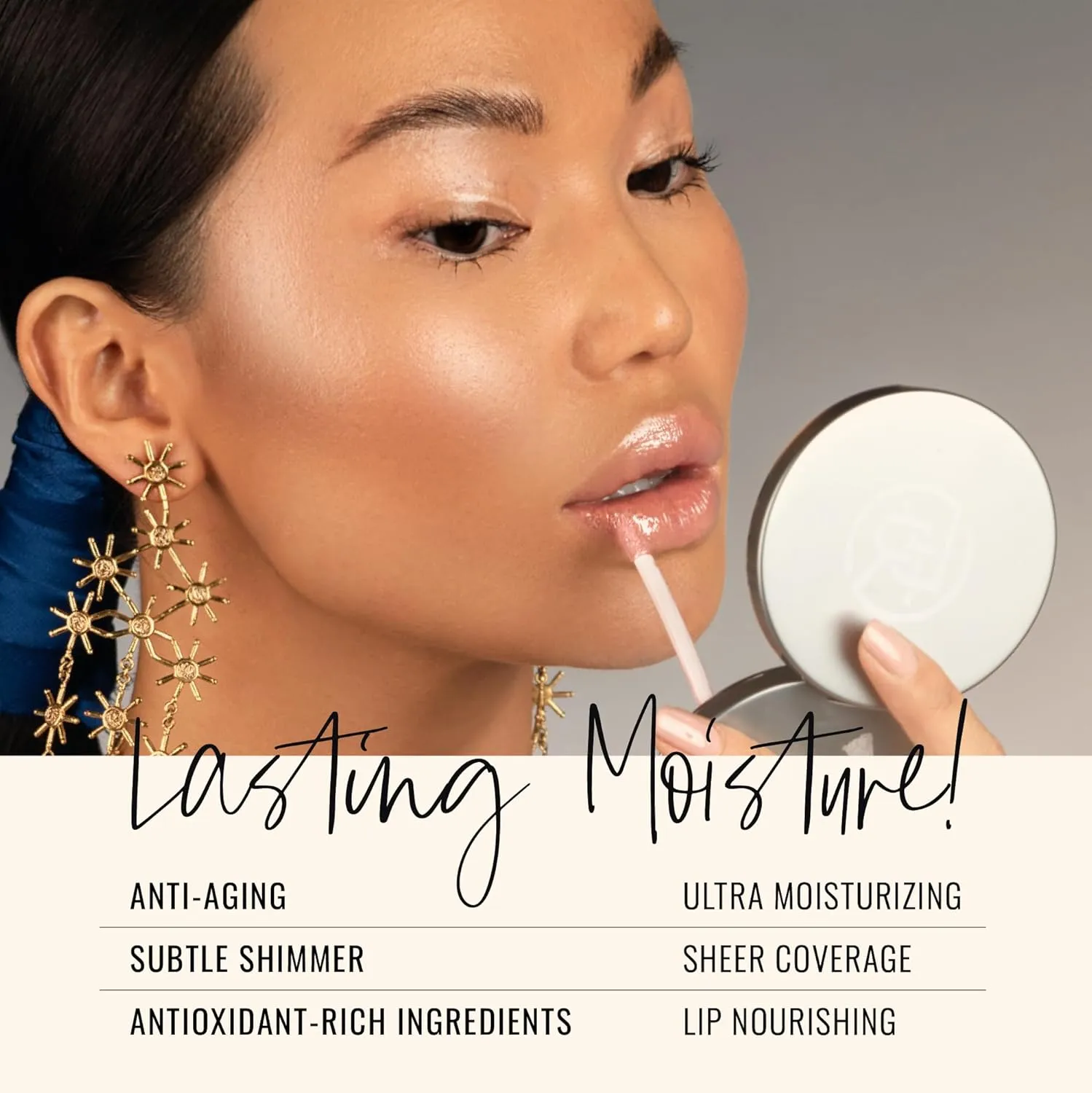 Runway Rogue Classic Lip Gloss, Pale Pearly-Pink Ultra-Sheer Hydrating Lip Gloss, ‘Bride in Show’