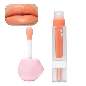 SARELLY CREATIVO LAB | Makeup Set Clear Lip Gloss   Shimmer and Shine | Beauty Vegan Skincare Make Up - Trending Lip Makeup | Apricot Honey Bourbon & Vermeil 24K