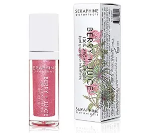 Seraphine Botanicals Berry   Juice - 100% Vegan Lip Gel Tinted Gloss 0.20 fl oz (Pink Berry)