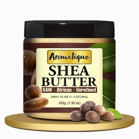Shea Butter Raw Unrefined Ivory For Face Skin and Body.Intensive Moisturizer 200Gms
