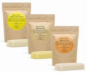 Shea, Mango and Cocoa Butter 8 oz. Bars Variety Bundle Pack - 100% Pure Natural Unrefined - Ideal Moisturizer For Dry Skin, Body, Face And Hair Growth. Great For DIY Soap and Lip Balm Making.