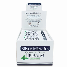 Silver Miracles Colloidal Silver Lip Balm 18-pk Retail Box